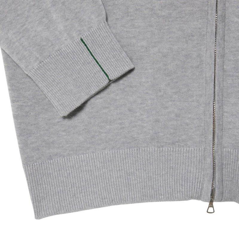 Suéter Lacoste con Cremallera y Cuello Alto de Algodón – Talla Grande