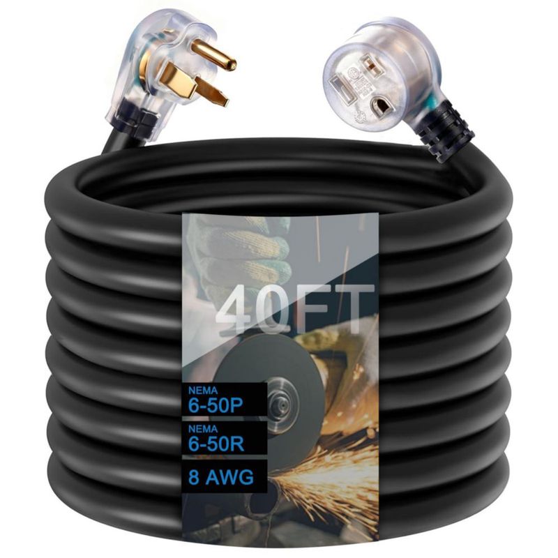 CABLE DE EXTENSIÓN Suplevel 12 m 8 AWG NEMA 6‑50 para Soldadura