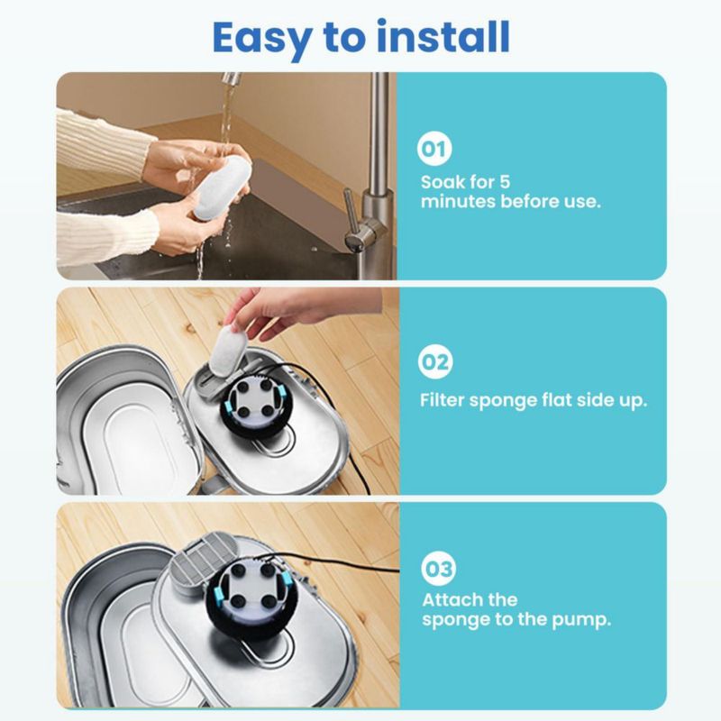Filtros para fuente de agua Tomxcute - Pack de 24
