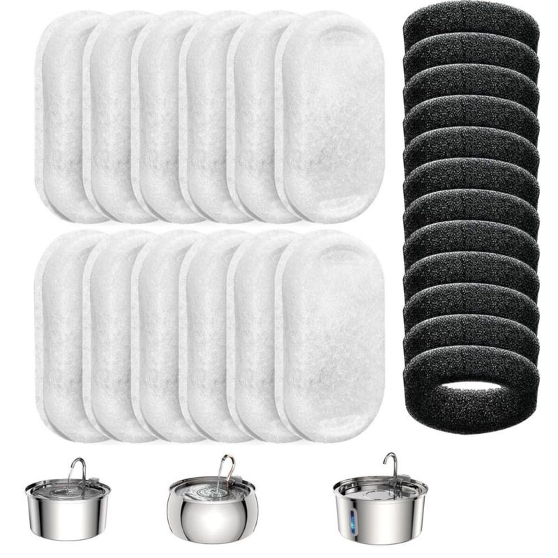 Filtros para fuente de agua Tomxcute - Pack de 24