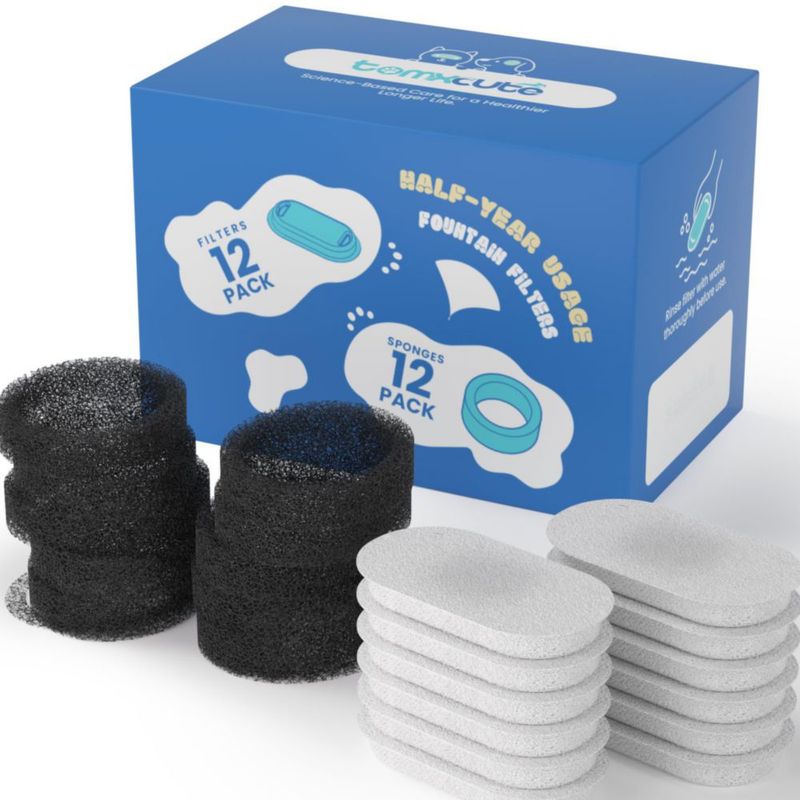Filtros para fuente de agua Tomxcute - Pack de 24