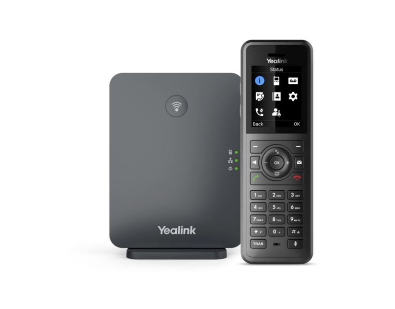 Teléfono DECT Yealink W77P Negro