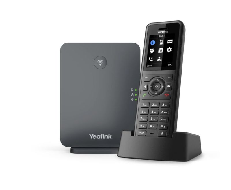 Teléfono DECT Yealink W77P Negro