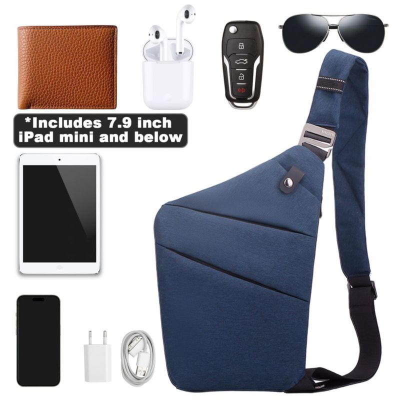 Bolso de viaje BIRDDIE 20 × 32 × 2 cm 210 g Azul