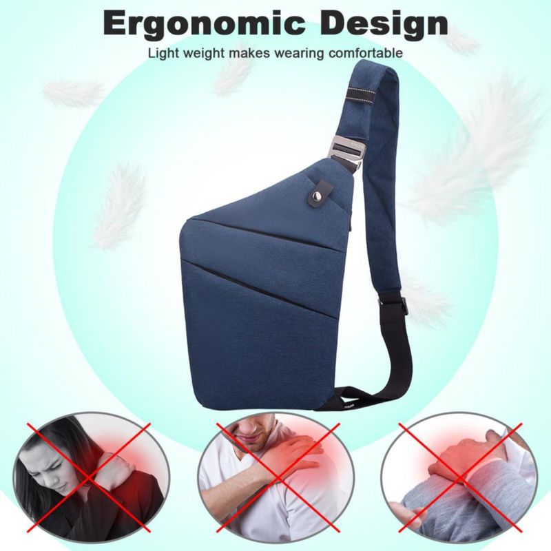 Bolso de viaje BIRDDIE 20 × 32 × 2 cm 210 g Azul