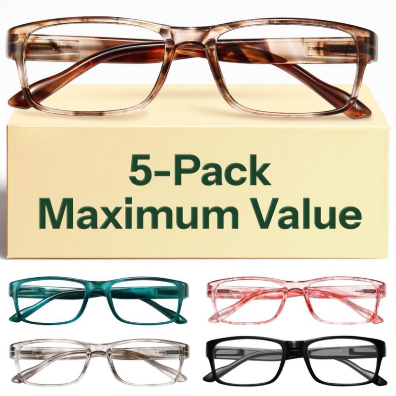 Gafas de Lectura Gaoye Pack de 5 con Protección de Luz Azul