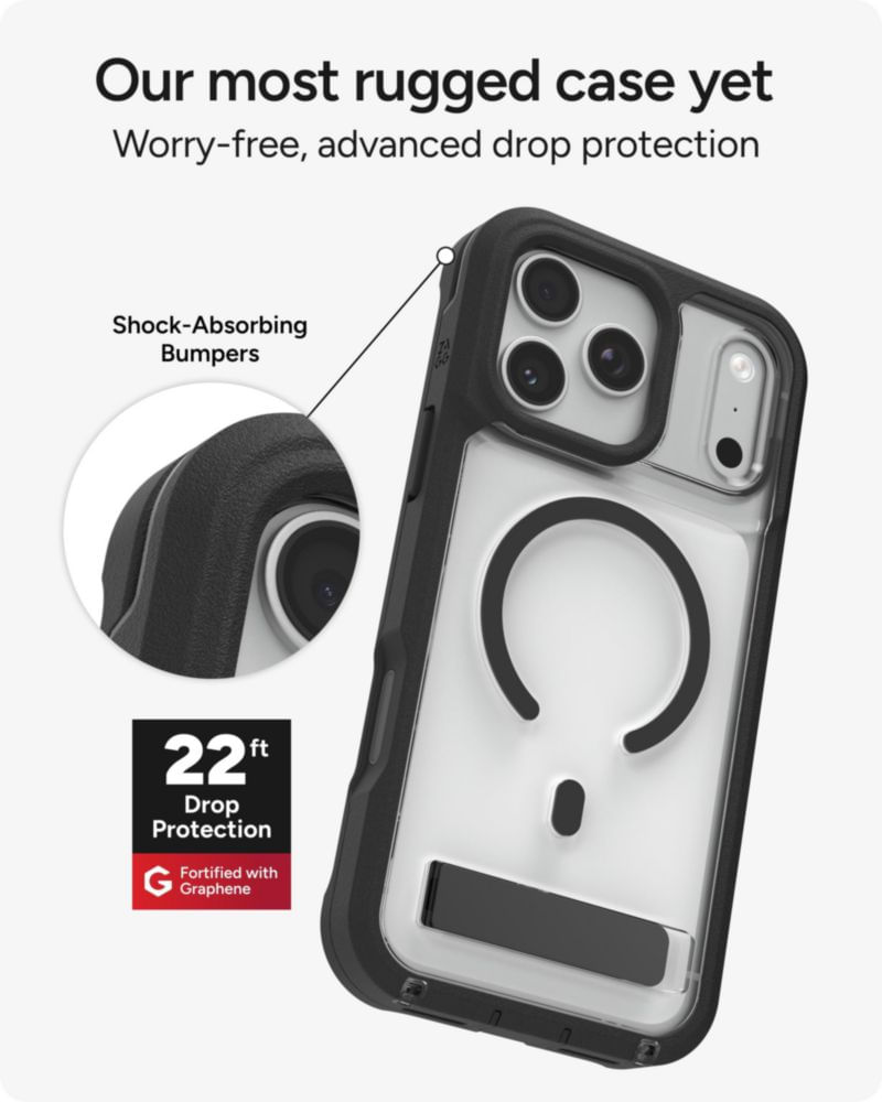 Funda ZAGG Rainier para iPhone 17 Pro Max - Negra