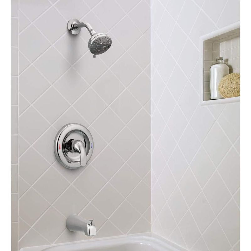 Grifo de bañera y ducha Moen Adler 4 chorros cromo