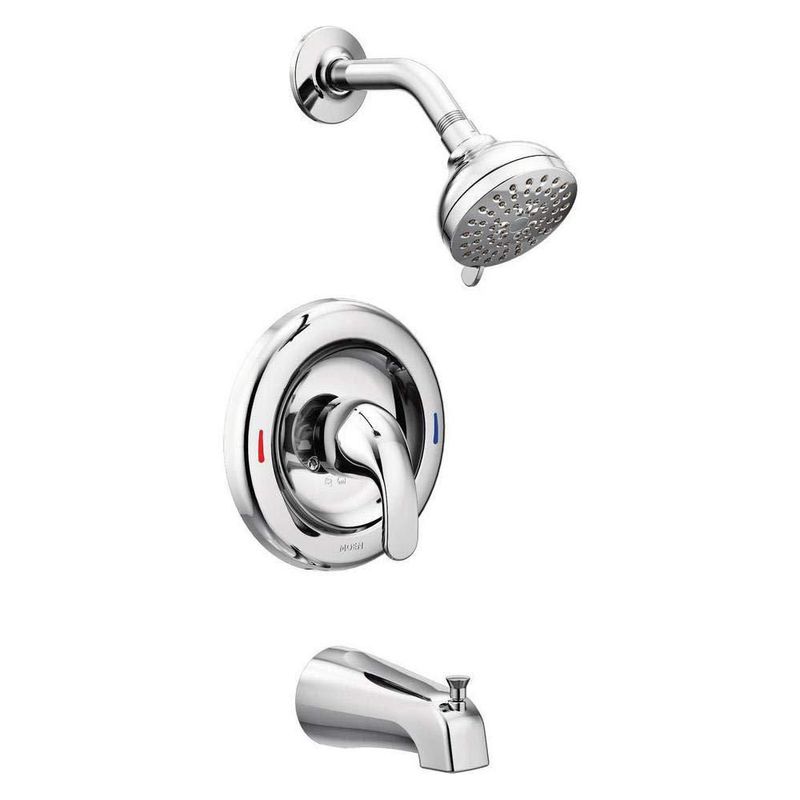 Grifo de bañera y ducha Moen Adler 4 chorros cromo