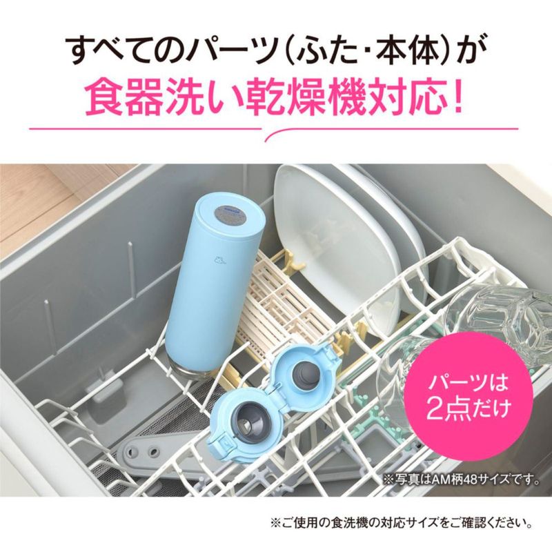 Botella de agua Zojirushi 480 ml blanca apta para lavavajillas