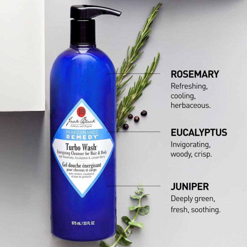 Jack Black Clean Team Set de Gel de Baño para Hombre – Tres Fórmulas