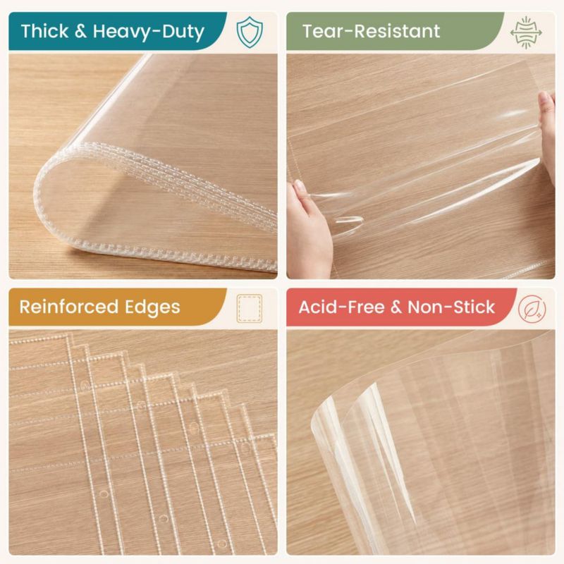 Fundas protectoras de página Sooez 30 uds 12x12 1 bolsillo