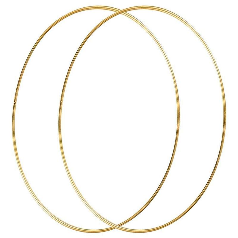 Guirnalda LECZIVOEN 25 cm metal dorado paquete de 2