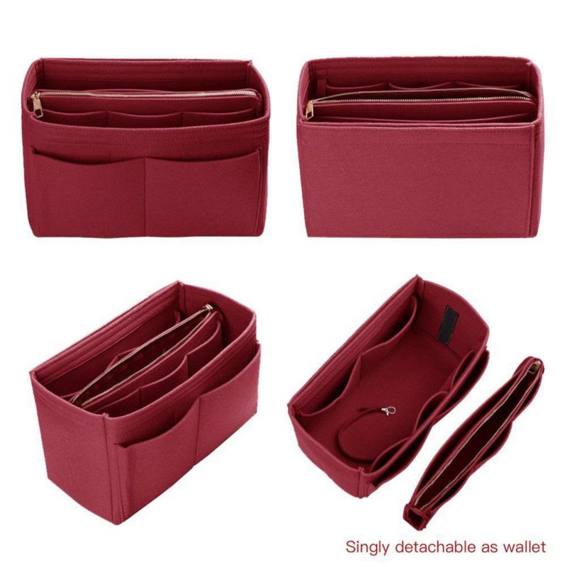 Organizador de bolso ZTUJO de fieltro moldeador rojo 15 colores