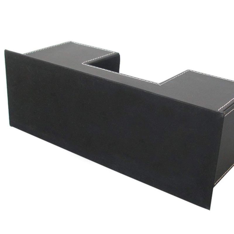 Organizador de Escritorio KINGFOM 295 x 11 x 11 cm Cuero Negro