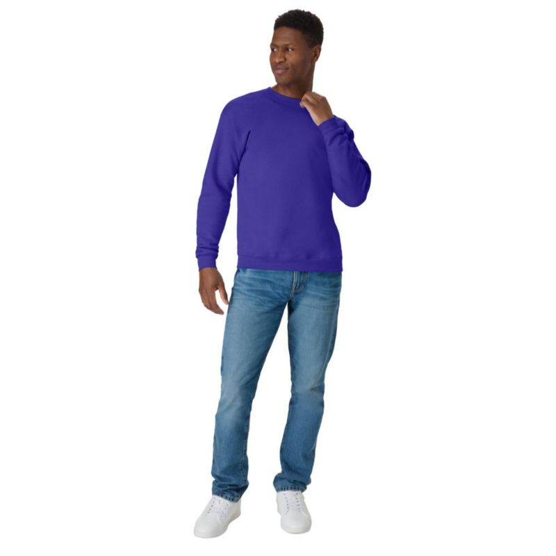 Sudadera Hanes EcoSmart Morada Talla M