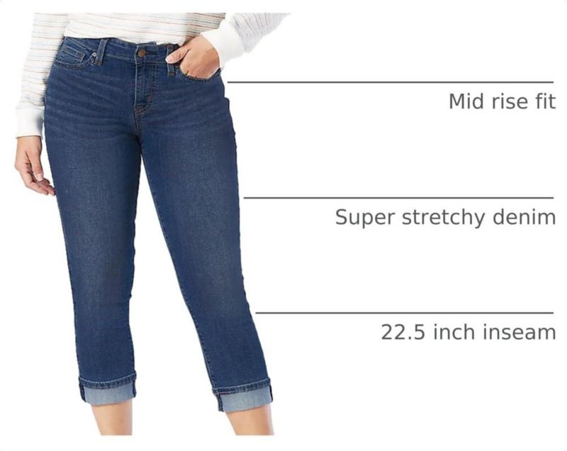 Capris Levi Strauss Signature Gold de Corte Slim