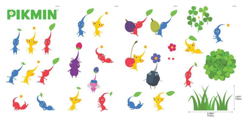Pegatinas de Pared RoomMates – Personajes de Nintendo Pikmin