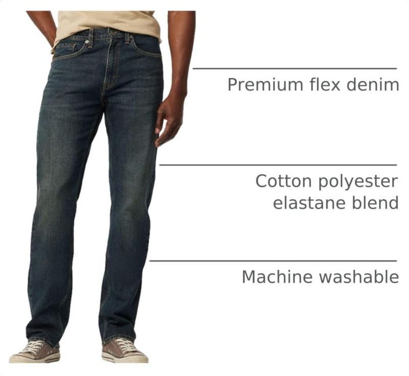 Jeans Levi Strauss Signature Gold Regular Flex para hombre - 81 cm