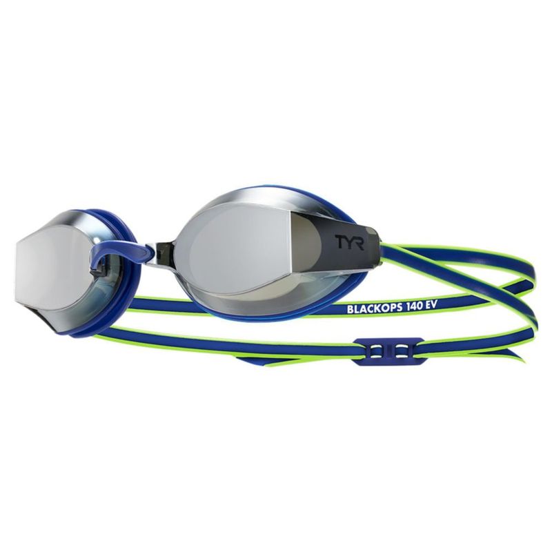 Gafas de Natación TYR Black Ops Espejadas Azul Marino/Lima Talla Única