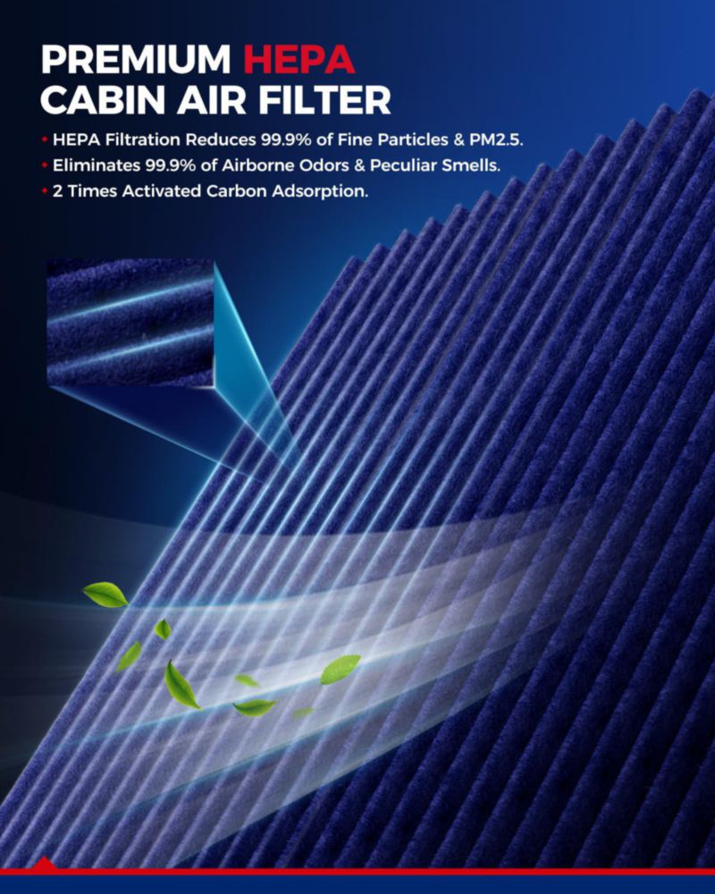 Filtro de Aire de Cabina HEPA Premium KAX CF10074