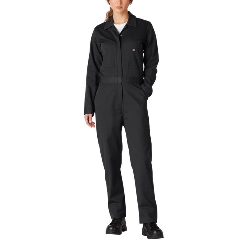 Overol Dickies Mujer Manga Larga Negro Talla Grande
