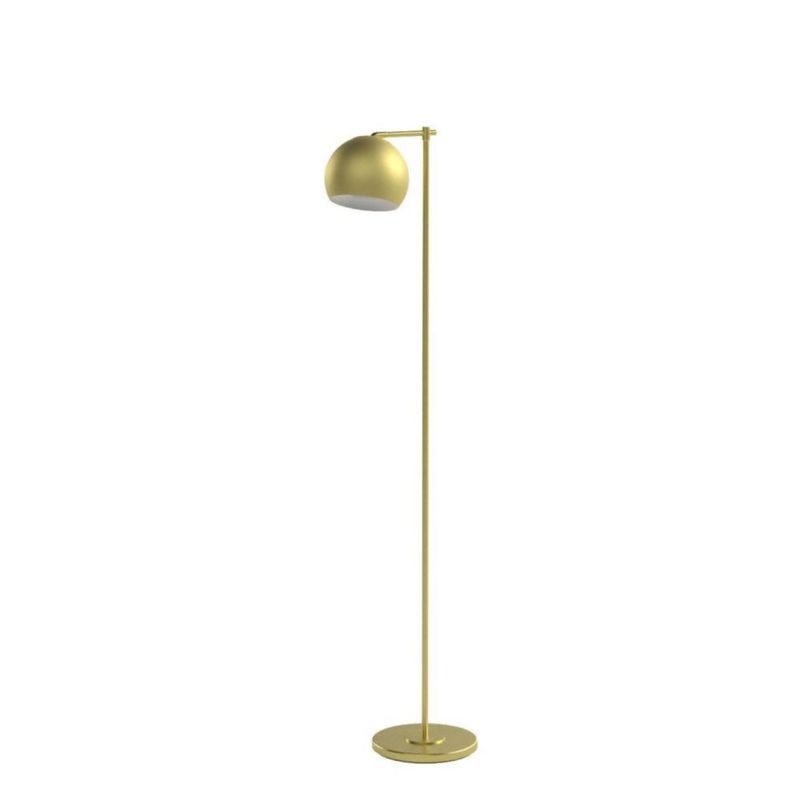Lámpara de pie Globe Electric 150 cm Acabado satinado en oro