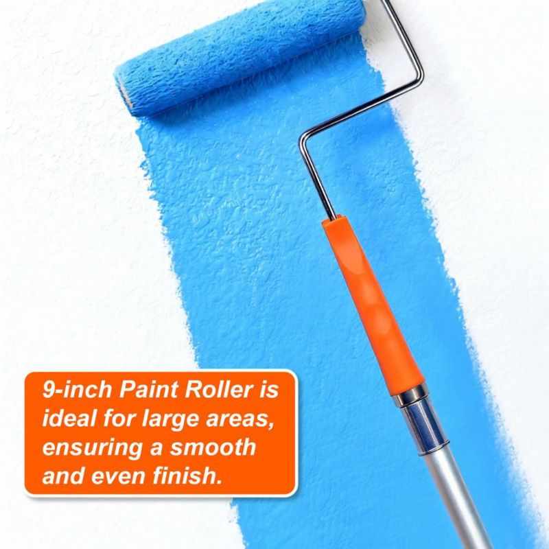 Kit de rodillos de pintura KingOrigin 9 y 4" 91 cm 16 piezas