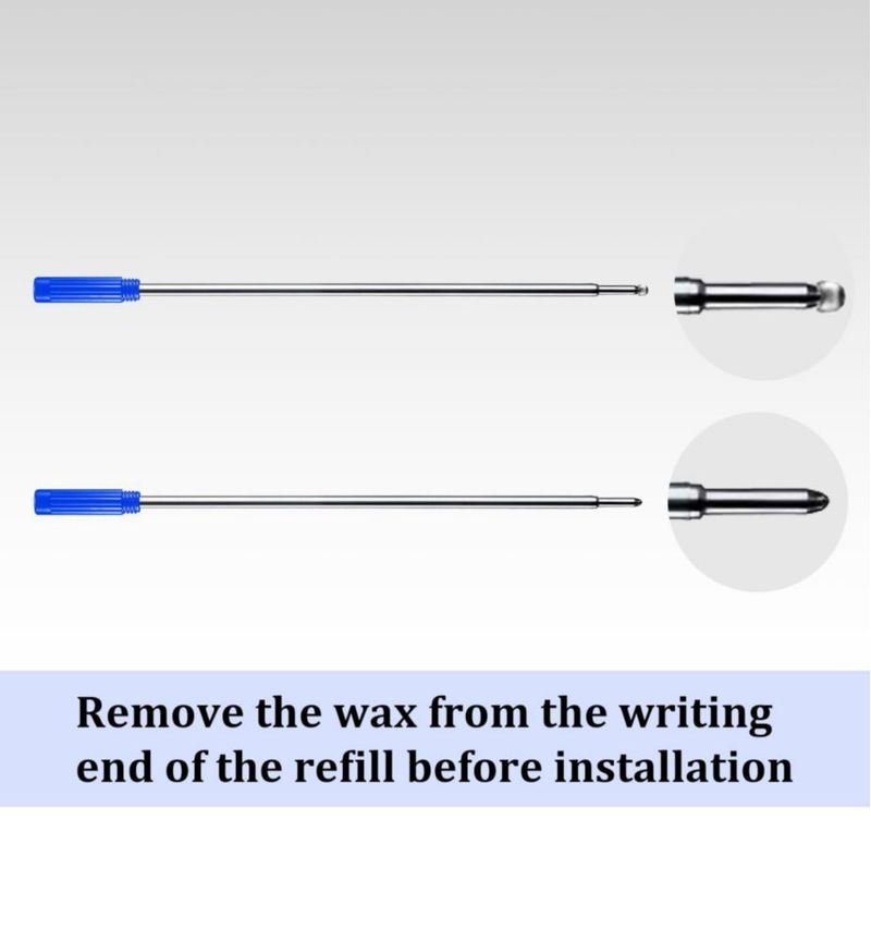Recargas de tinta azul ChaoQ 116 mm punta media (10 uds)
