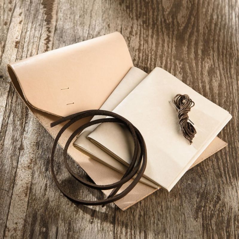 Kit de Diario de Cuero Realeather 11 cm x 15 cm Natural (C4182-00)