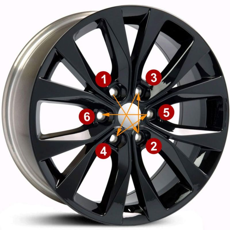 Tuercas de rueda FLYCLE 12x1.5 24 uds negras de 29 mm con vástago de 7 mm