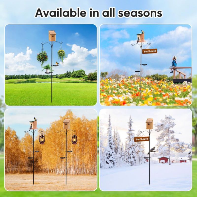 Poste para comedero de aves WecoLink 198 cm antiardilla