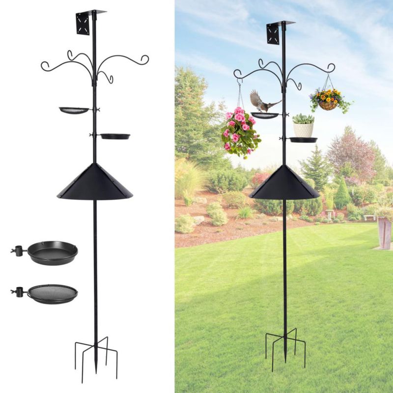 Poste para comedero de aves WecoLink 198 cm antiardilla