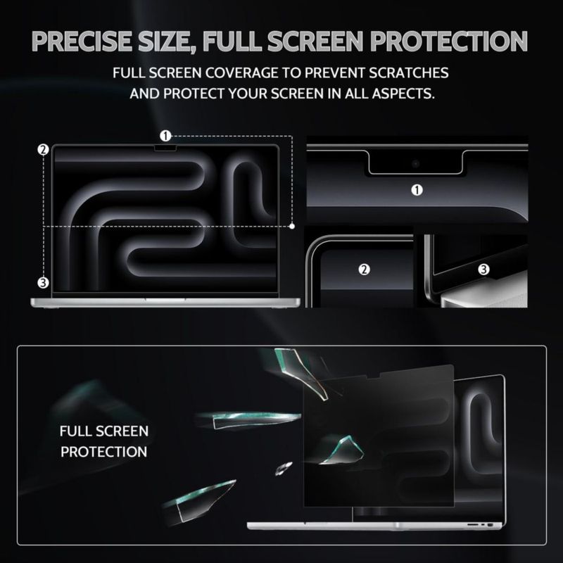 Protector de pantalla Peslv para MacBook Air 15" (2023-2026)