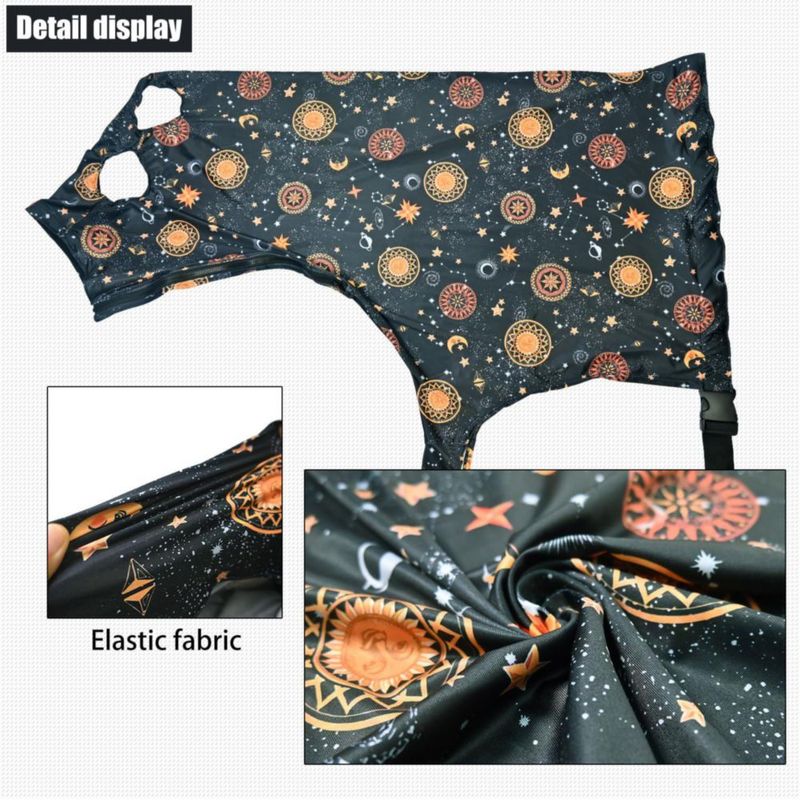 Capucha Elástica para Caballo Paloura M Naranja Sol