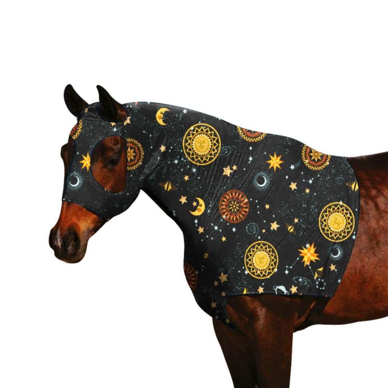 Capucha Elástica para Caballo Paloura M Naranja Sol