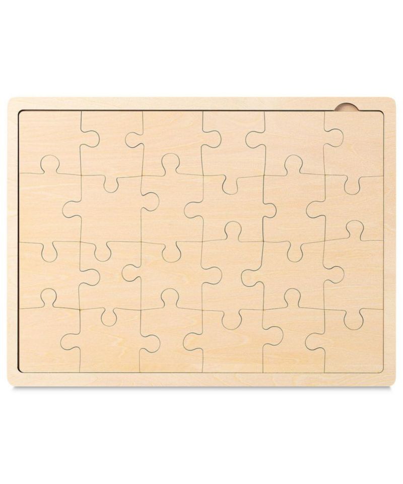 Rompecabezas Mr. Pen de 24 piezas 30 cm x 22 cm de madera sin imprimir
