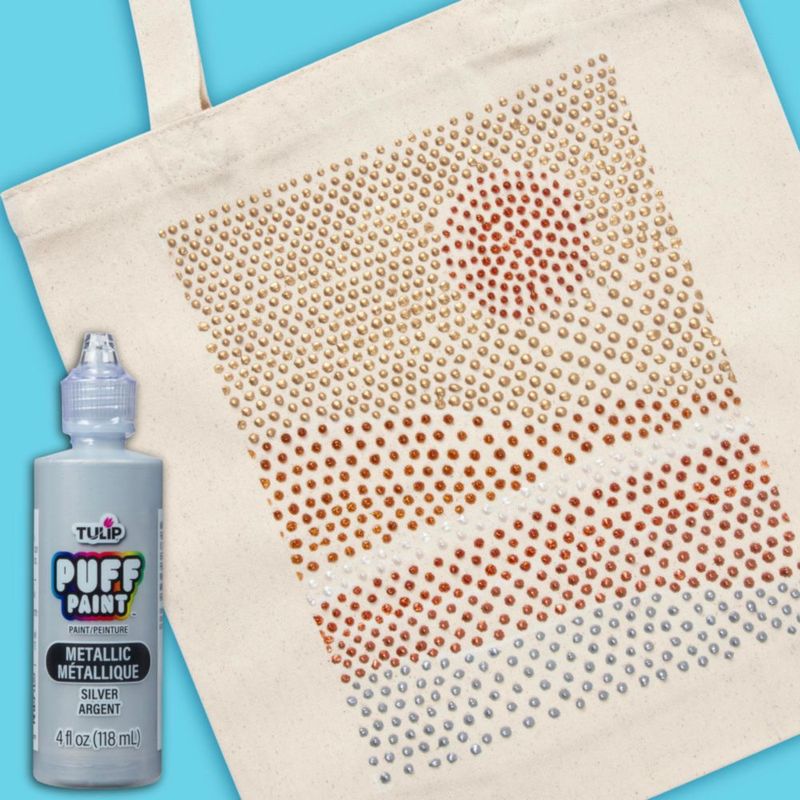 Pintura para tela TULIP 118 ml Plateado metálico