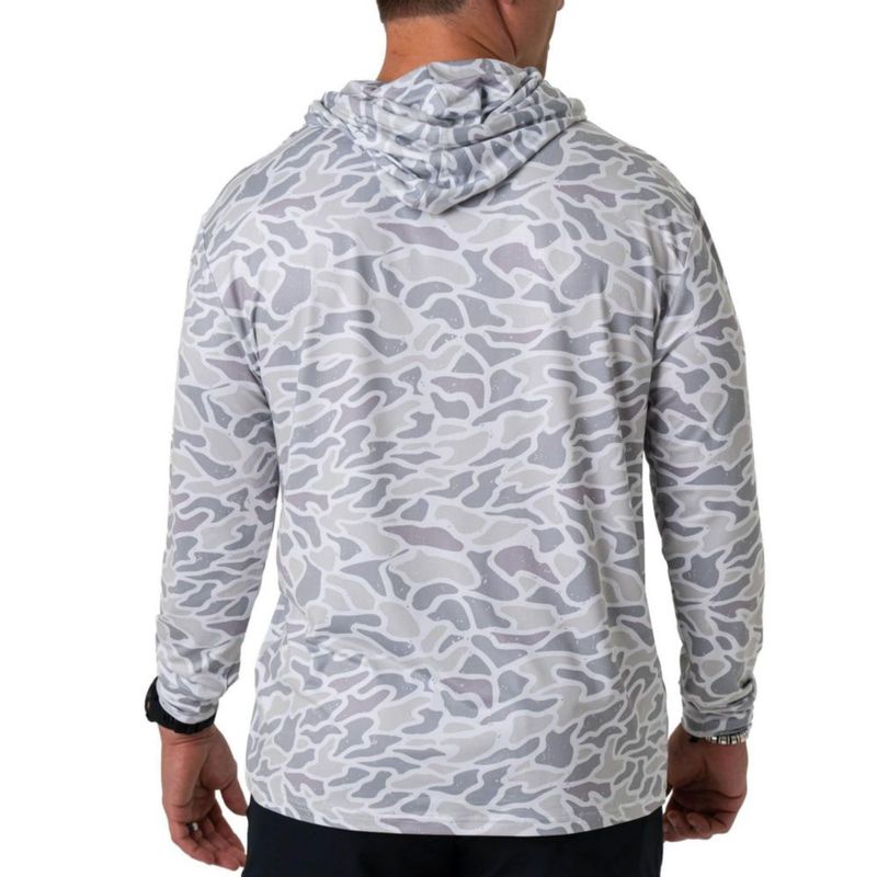 Sudadera con capucha Burlebo White Camo de rendimiento