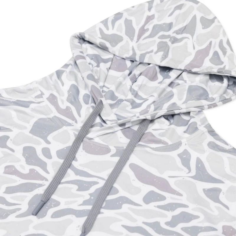 Sudadera con capucha Burlebo White Camo de rendimiento