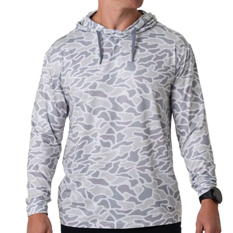 Sudadera con capucha Burlebo White Camo de rendimiento