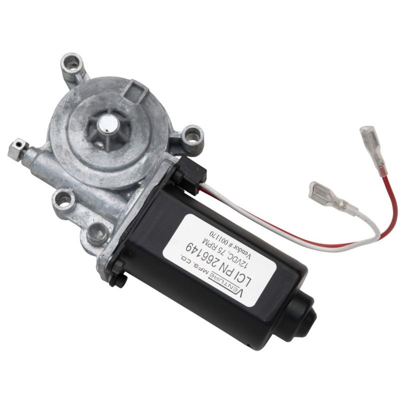 Motor para Toldo Eléctrico Solera 12V DC 75 RPM con Conectores Dobles