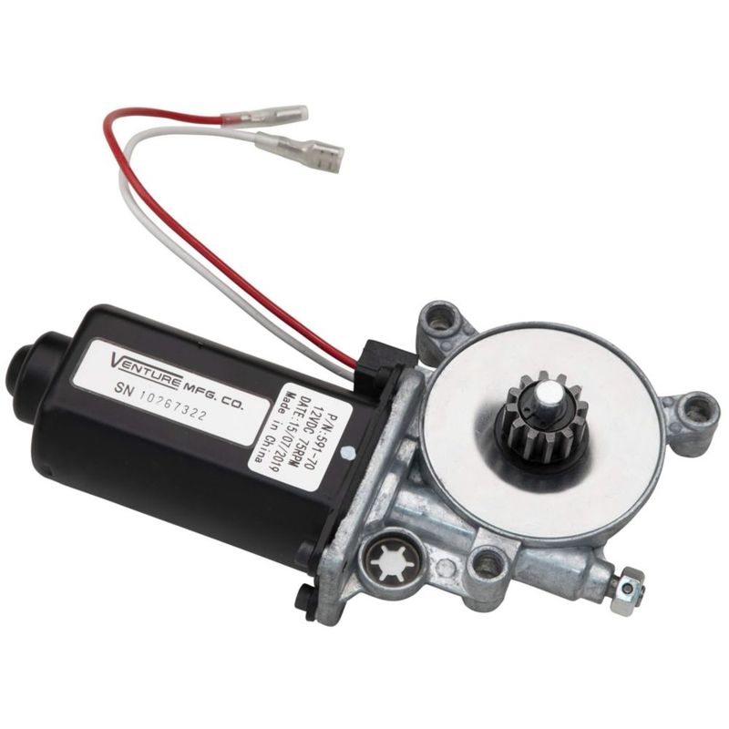 Motor para Toldo Eléctrico Solera 12V DC 75 RPM con Conectores Dobles