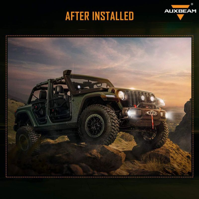 Luces antiniebla LED Auxbeam 10 cm Jeep JK 2007‑2018