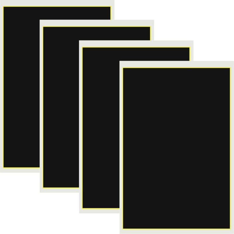 Papel de Grabado Láser Negro Obsummoy 39 × 27 cm Pack de 4