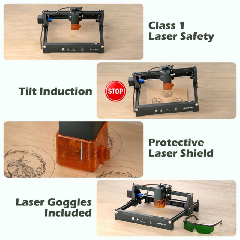 Grabadora Láser Genmitsu 10W Inalámbrica con Soporte de App