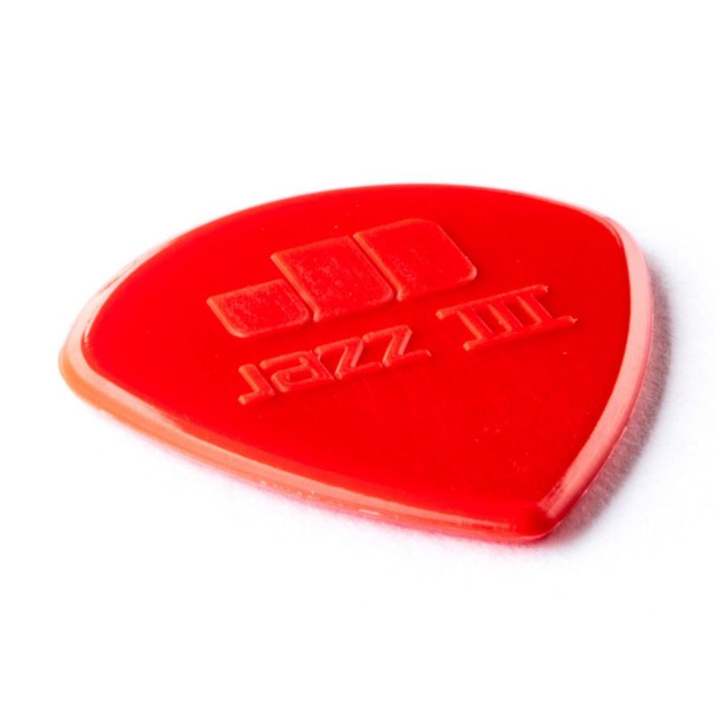 Púa Jim Dunlop Jazz III 138 mm Nylon Rojo