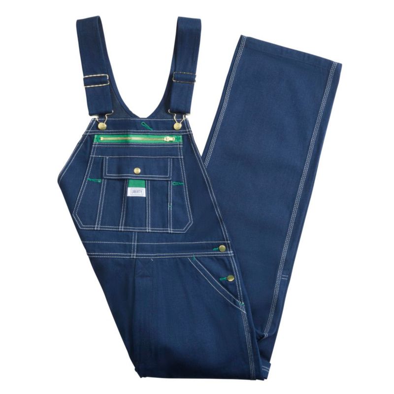 Overol con peto Liberty 42x28 de denim rígido 100% algodón