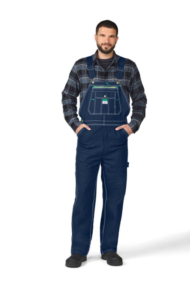 Overol con peto Liberty 42x28 de denim rígido 100% algodón