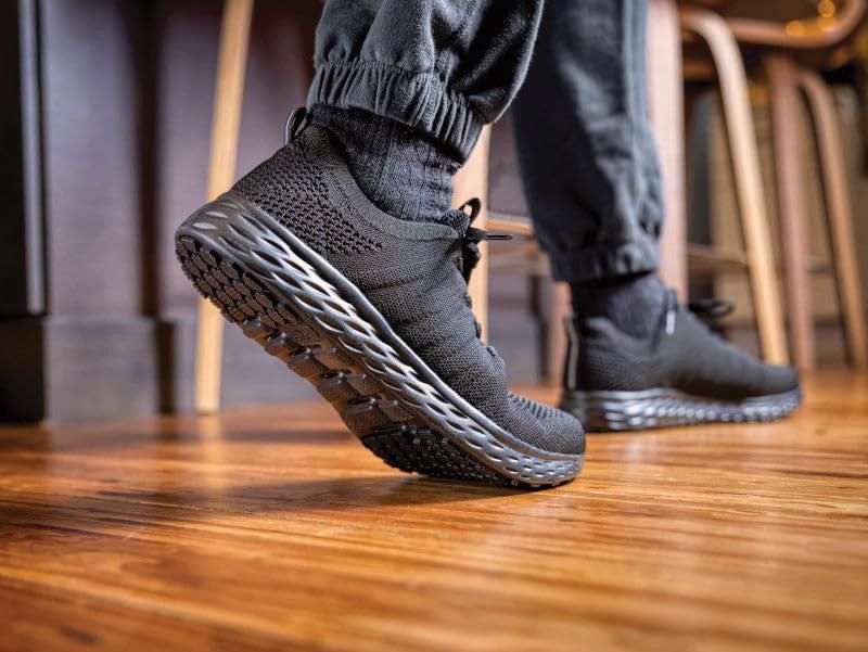Zapatillas de Trabajo para Mujeres de Crews Negro Antideslizantes